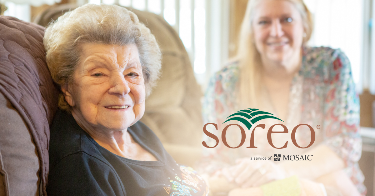 Soreo supports helping an elderly woman