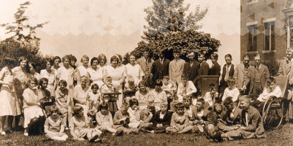 The first group of people from Martin Luther Home.