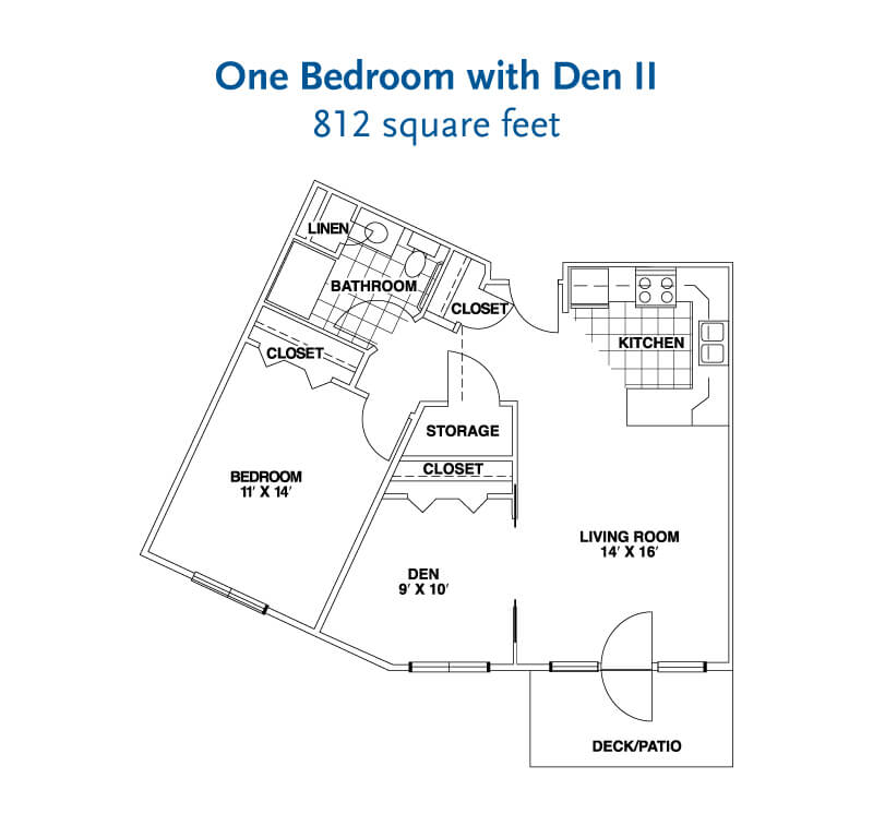 One Bedroom with Den II