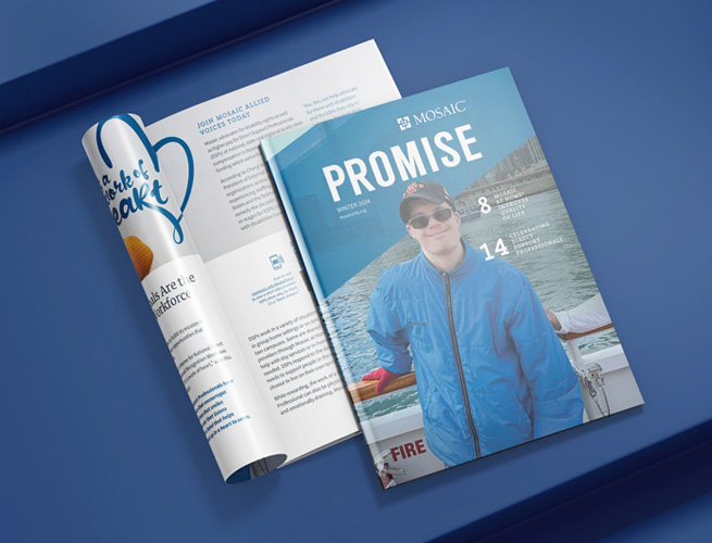 Promise Magazine Illustrates How Mosaic’s Person-Centered Services Successfully Help Others
